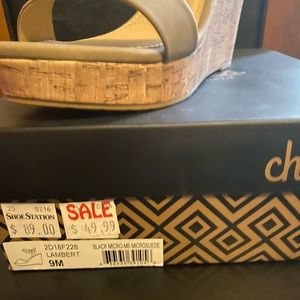 Size nine . Charles David brand wedge! New, never worn!